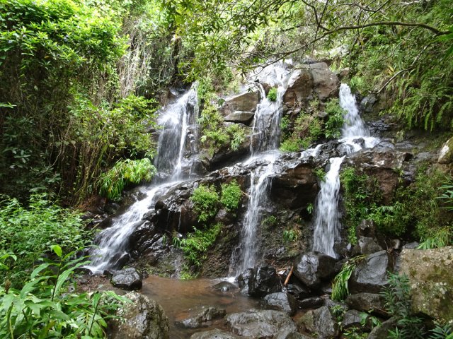 Une belle cascade sur la Ravine Boucan Launay