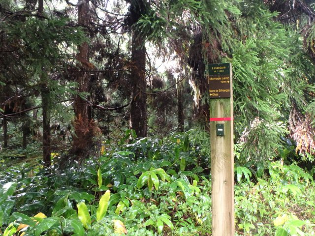 Le poteau le long de la route de Mamode Camp