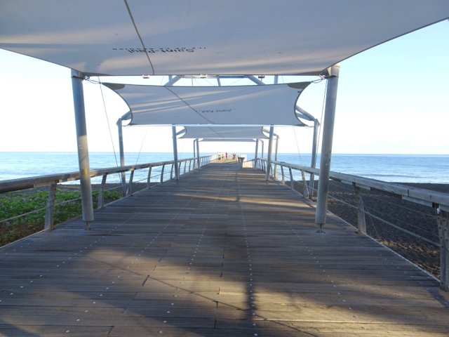 Le ponton est bien aménagé