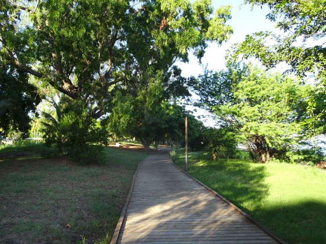 Une idée du cheminement jusqu'au débarcadère