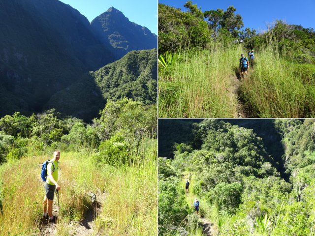 Quelques portions de la descente dans les herbes
