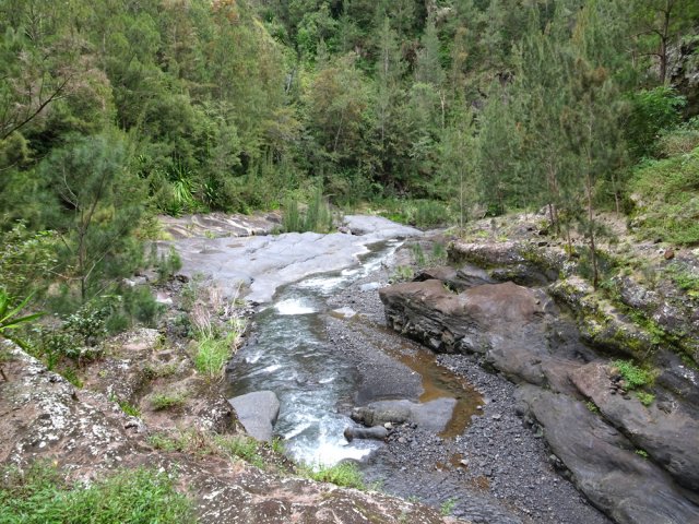 La fin de ce court canyon depuis le sentier de contournement
