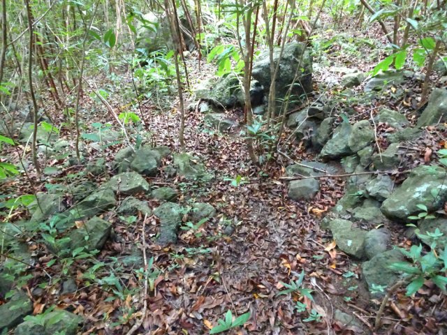 Le sentier de l'époque est toujours très bien marqué