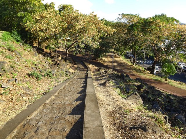 Début de la balade dans le parc