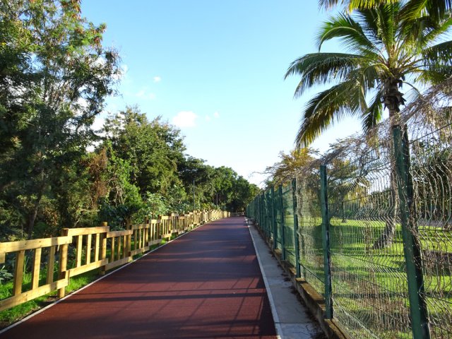 On retrouve les 300 m empruntés à l'aller