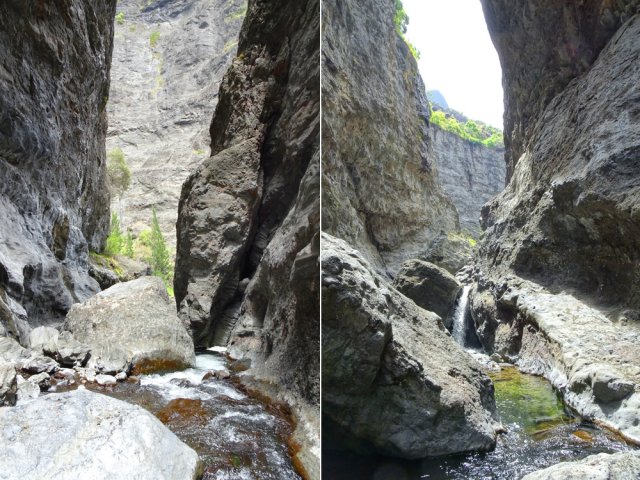 On remonte aisément jusqu'à la première cascade