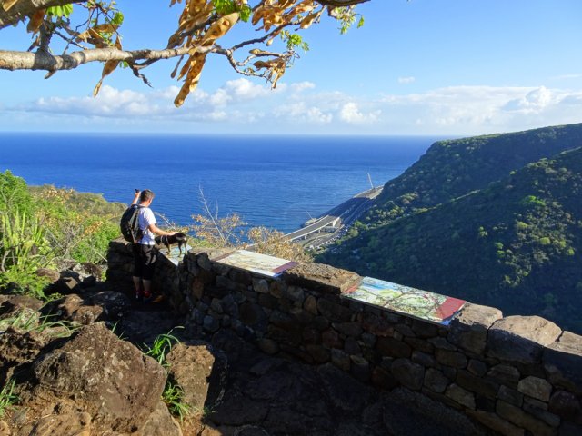 Le belvédère, fin de la forte montée