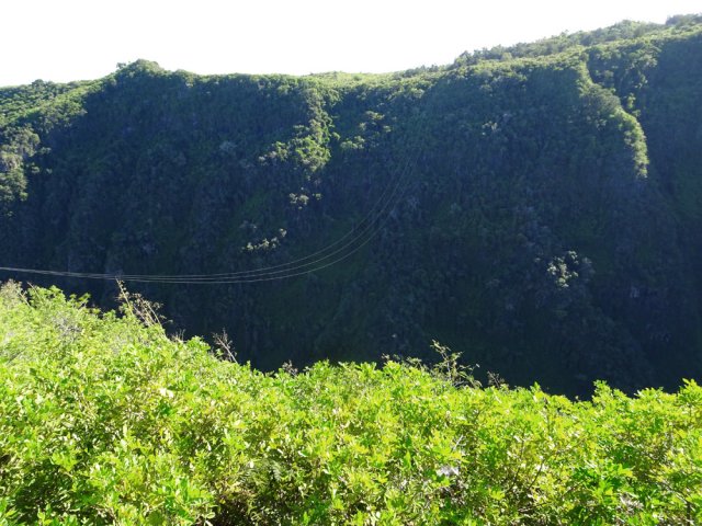 Petit détour pour se rapprocher du rempart de la ravine