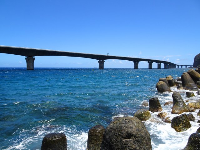 La Nouvelle Route du Littoral depuis la Ravine à Jacques