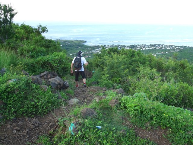 Début de la descente à partir de l'aire de pique-nique