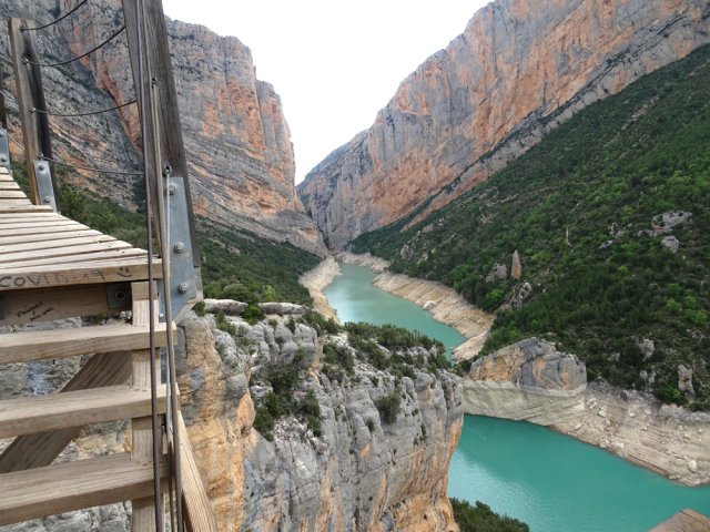 On devine déjà la gorge étroite que l'on atteindra bientôt