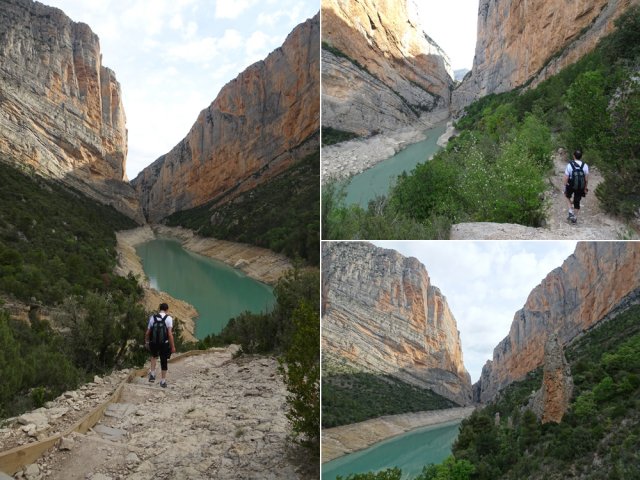 Le sentier de jonction comporte quelques montées et descentes