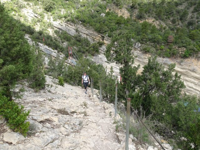 Montée assez forte sous le soleil