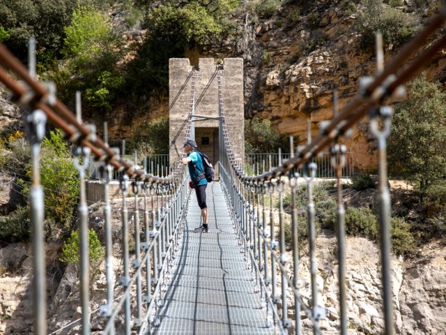 Franchissement de la deuxième passerelle