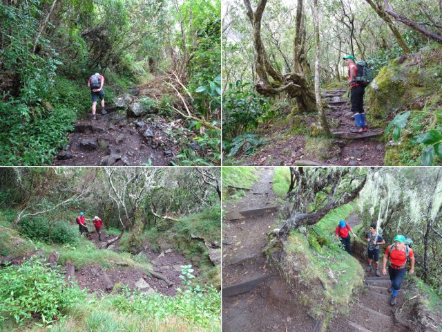 Quelques portions de la montée au Col du Taïbit, le plus souvent en lacets