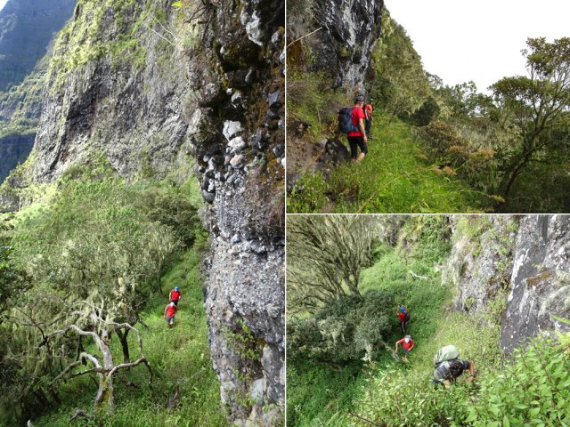 Il faut longer la falaise pour trouver une échappatoire