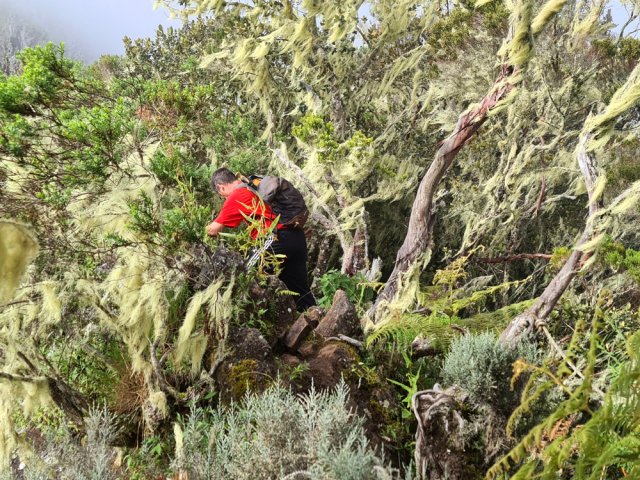 Arrivée très proche de l'arête des Salazes, fin des efforts intenses