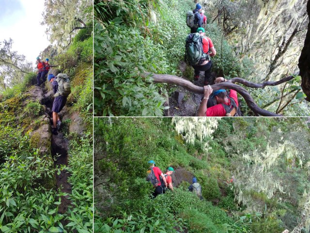 La descente vers le GRR1 est également très technique