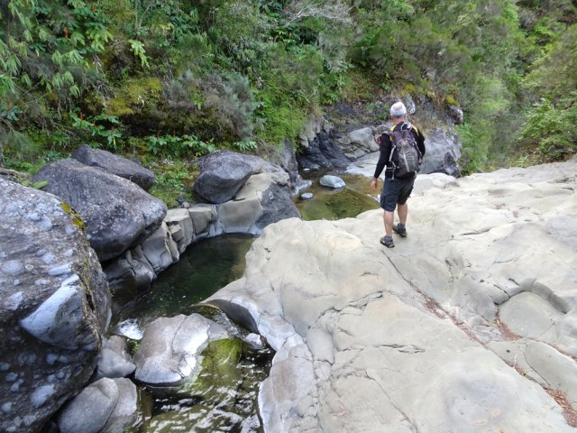 Peu d'eau pour faciliter le cheminement