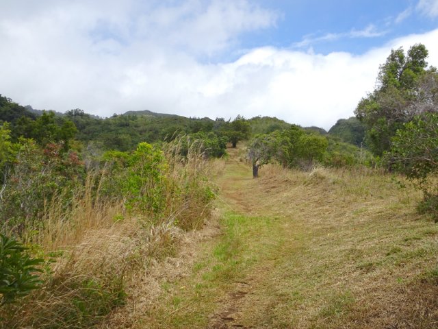 La montée est rectiligne presque jusqu’au sommet