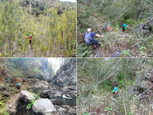 Impressionnante descente pour admirer un magnifique bassin en aller-retour