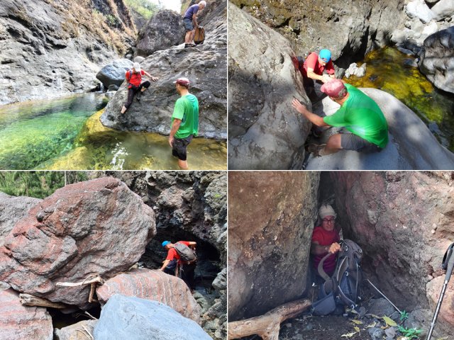 Quelques passages techniques au cours de la sortie