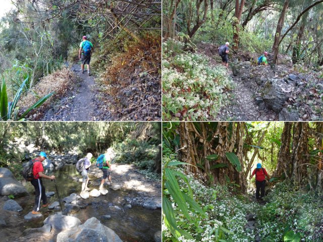 Pas de problème sur le sentier fréquenté pour rejoindre les îlets