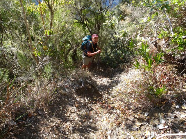 Une portion de la montée encore en très bon état