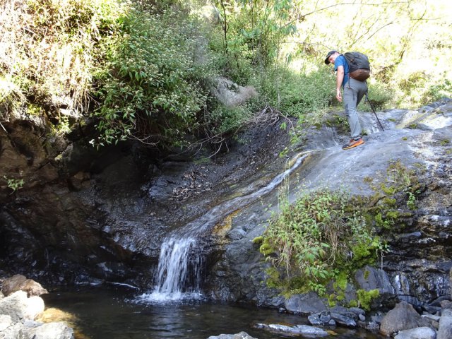 La remontée de la ravine est rarement compliquée