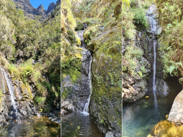 On trouvera une demi-douzaine de petites chutes d'eau