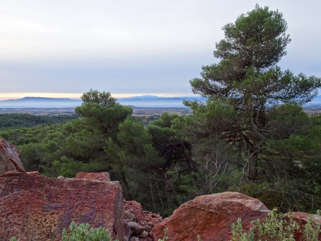 Larges panoramas en frôlant la première marbrière