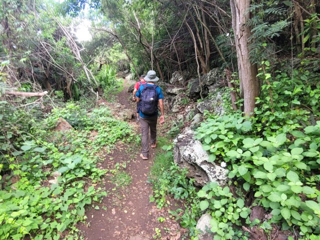 A la fin du village on reprend la descente sur sentiers
