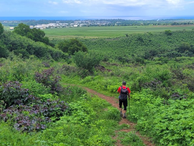 Fin de la descente avent le Chemin du Déboulé