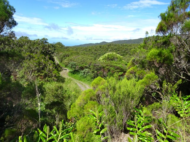 La piste vers la Maison Martin est une option pour reposer jambes et dos