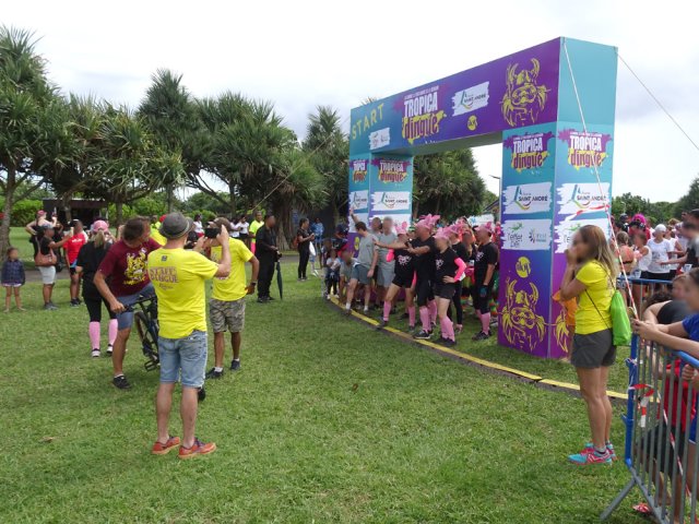 Le départ d'une vague de concurrents