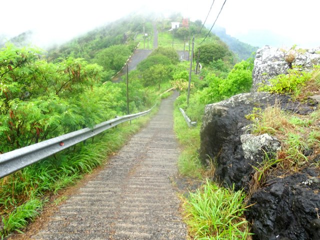 Reprendre la descente vers Quoin Bluff