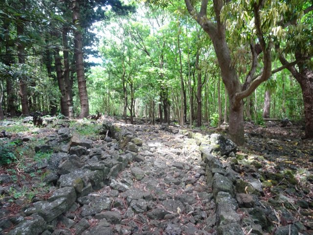 Prendre garde où poser les pieds malgré la pavage