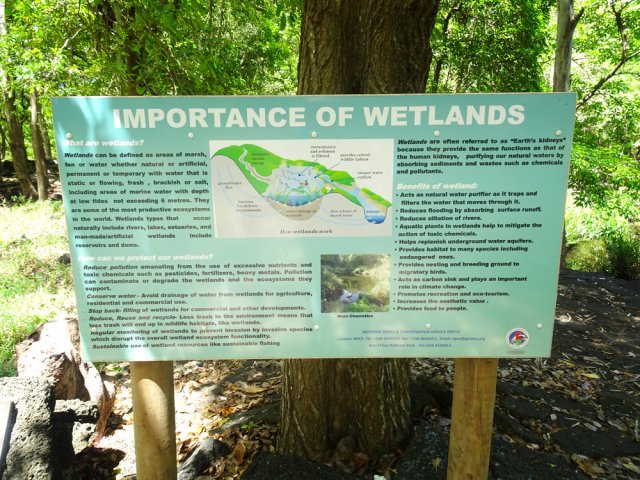 Prendre le temps de lire les panneaux explicatifs près des mares