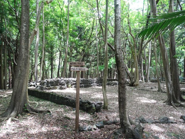 Début du Nature Trail, de l'autre côté de la route