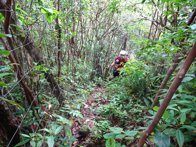Montée moins glissante mais toujours aussi raide