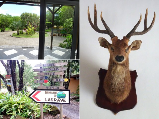 Le centre d'accueil et le départ du circuit