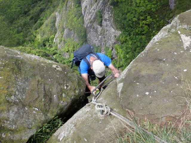 Le dernier mètre de la grimpée