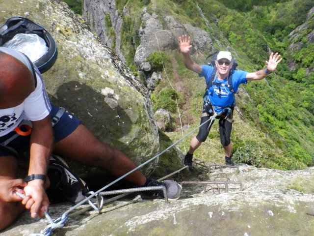La descente est un jeu d'enfant après les efforts fournis lors de la montée
