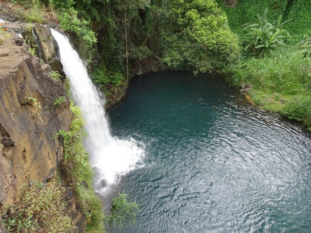 Superbe vue sur le bassin depuis le haut de la chute