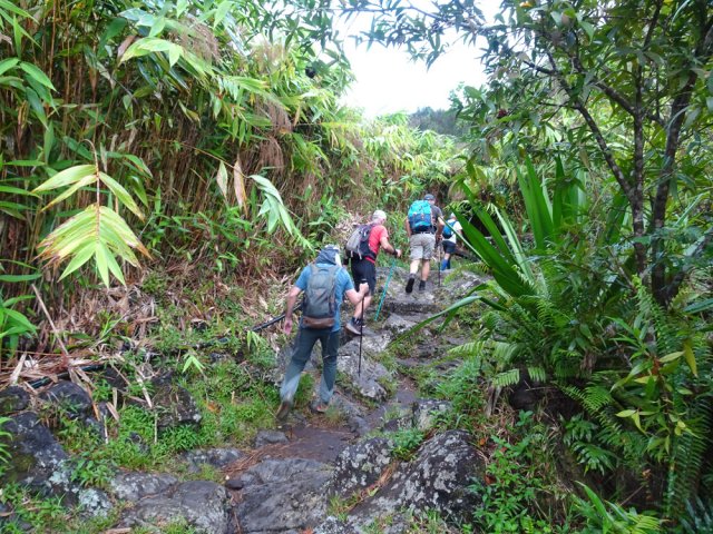Début de la montée après la citerne de Grand Galet