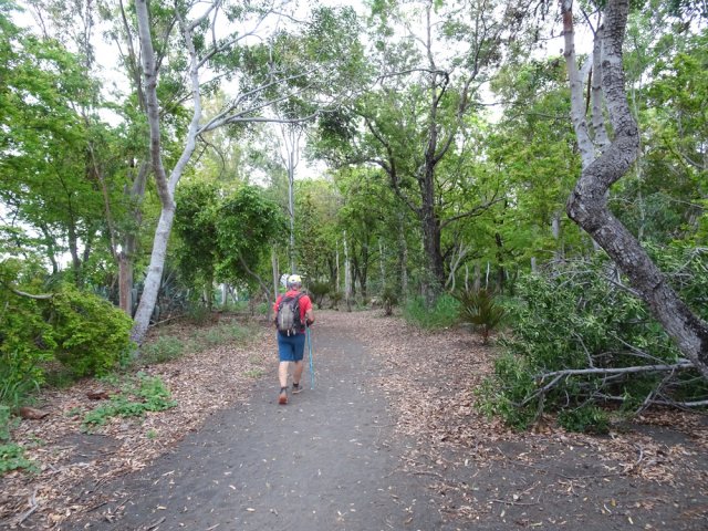 La piste sableuse jusqu'au tunnel sous la RN1
