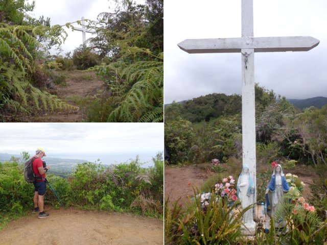 Le calvaire symbolisant le sommet du Piton de la Croix