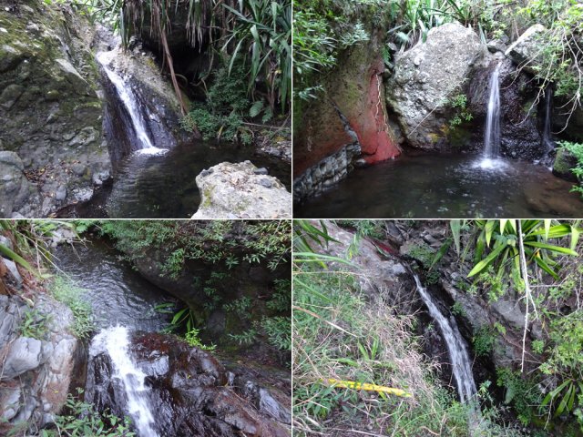 Le raccourci finit à une chute modeste. Il y en aura bien d'autres durant la descente