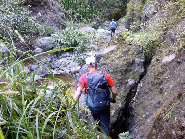 Les passages en fond de ravines sont plus ou moins évidents, mais on passe toujours