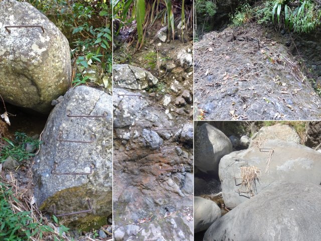 Les barreaux dans les roches n'ont que peu souffert des crues